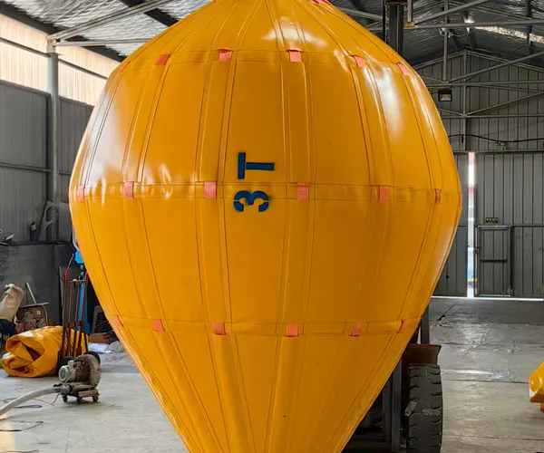Fábrica de bolsas de elevação subaquática de ar em PVC para serviço de paraquedas de 100 toneladas