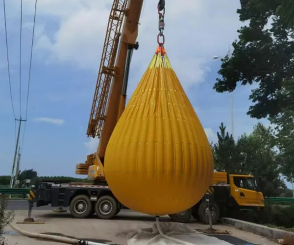 bolsa de água para teste de carga